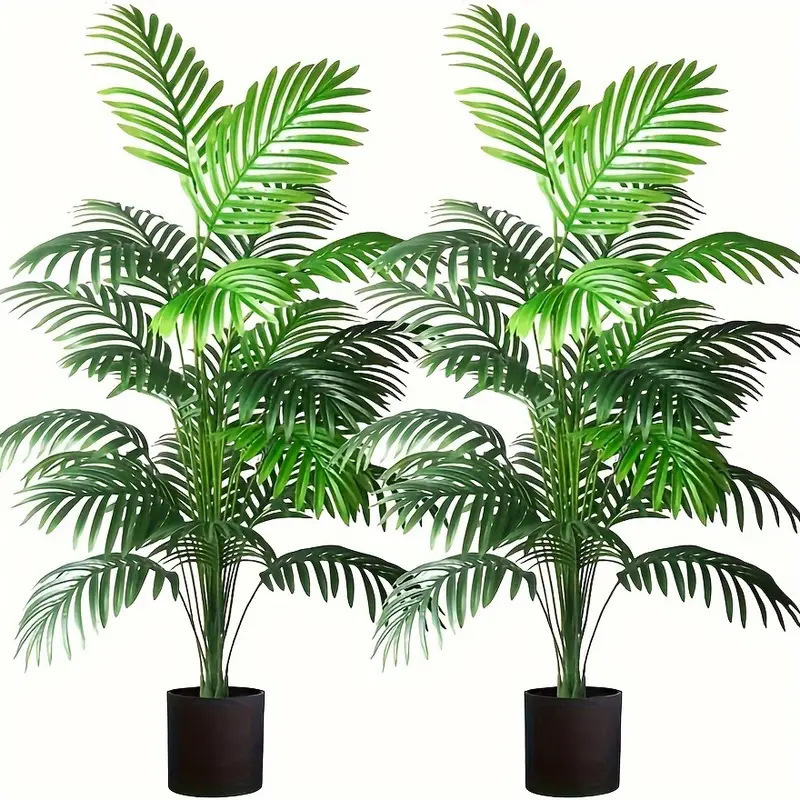 Monstera Adansonii - 24-bladeren Areca Palm kunstplanten Bomen in