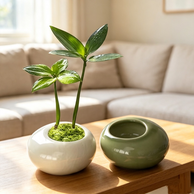 Mini ijsgeglazuurde plantenpot - Echeveria Succulent recensie en prijs