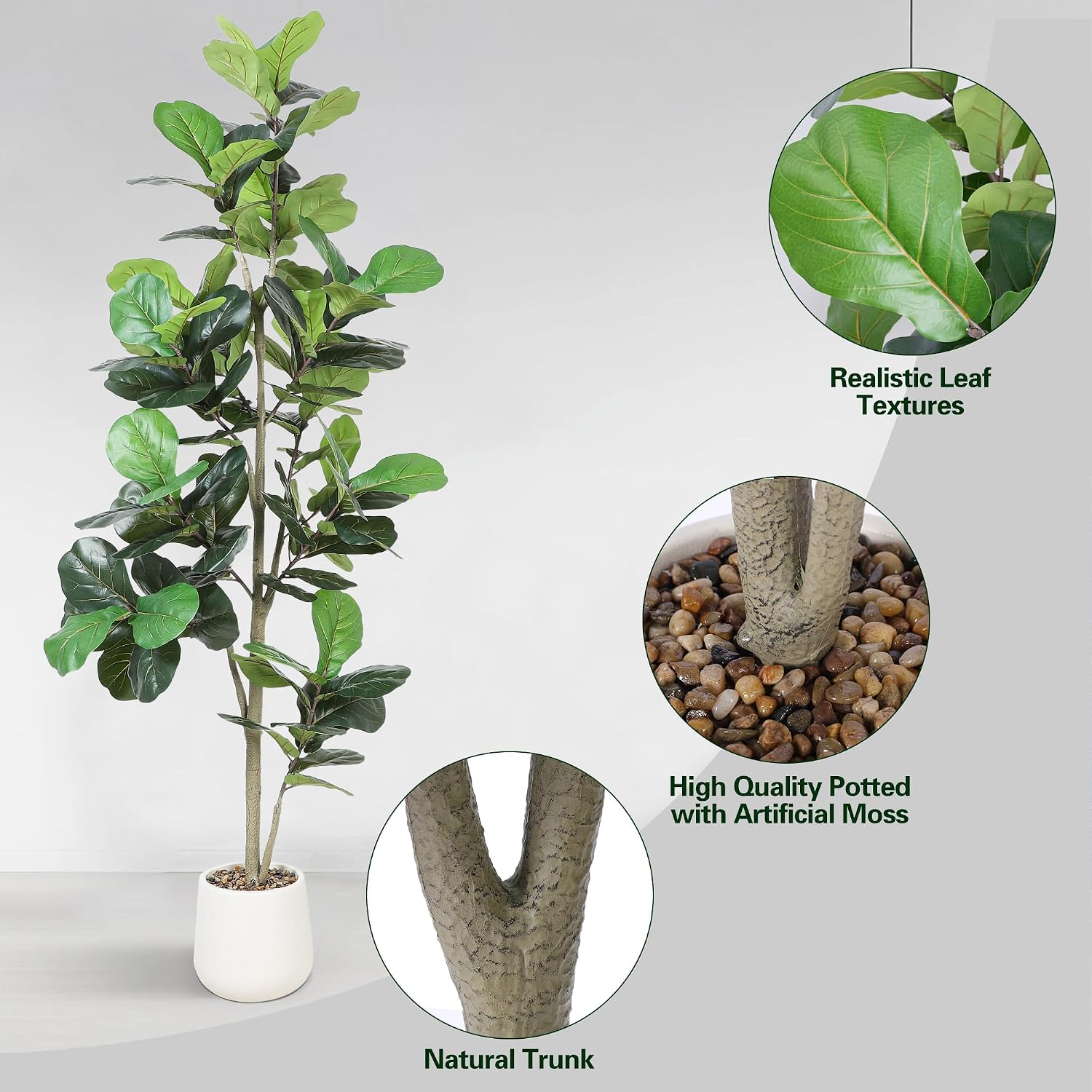 7ft Kunstmatige Ficus Lyrata B - Ficus Lyrata Tree recensie en prijs