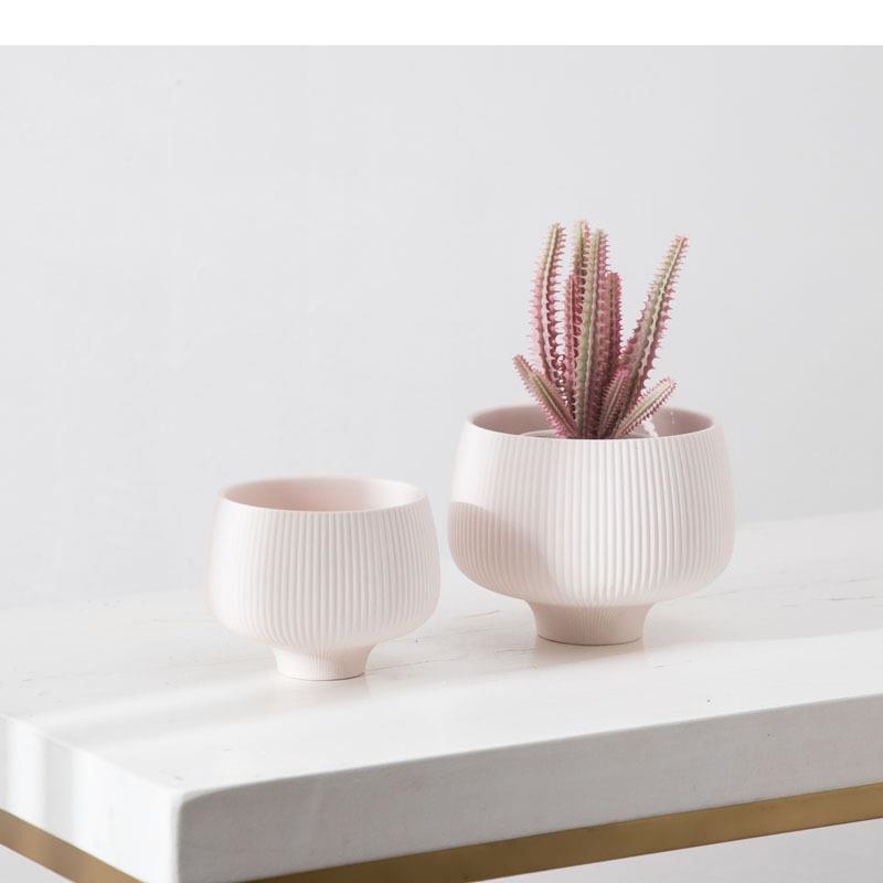 Veelkleurige strepen keramisch - Aloe Vera Pot recensie en prijs